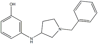 3-[(1-benzylpyrrolidin-3-yl)amino]phenol Struktur