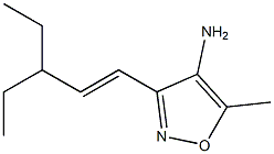 3-[(1E)-3-ethylpent-1-enyl]-5-methylisoxazol-4-amine Struktur