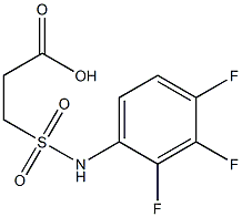 3-[(2,3,4-trifluorophenyl)sulfamoyl]propanoic acid Struktur