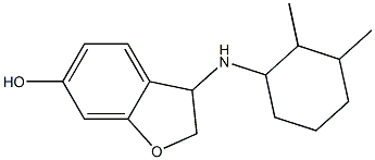 3-[(2,3-dimethylcyclohexyl)amino]-2,3-dihydro-1-benzofuran-6-ol Struktur