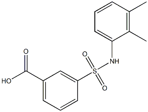 3-[(2,3-dimethylphenyl)sulfamoyl]benzoic acid Struktur