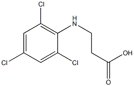 3-[(2,4,6-trichlorophenyl)amino]propanoic acid Struktur