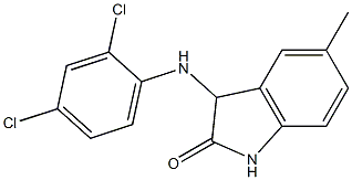 3-[(2,4-dichlorophenyl)amino]-5-methyl-2,3-dihydro-1H-indol-2-one Struktur