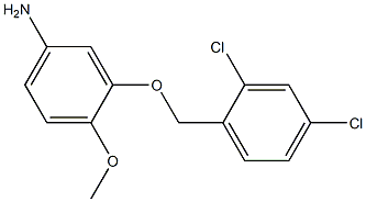 3-[(2,4-dichlorophenyl)methoxy]-4-methoxyaniline Struktur