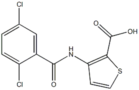 3-[(2,5-dichlorobenzene)amido]thiophene-2-carboxylic acid Struktur