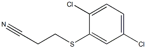 3-[(2,5-dichlorophenyl)sulfanyl]propanenitrile Struktur