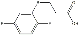 3-[(2,5-difluorophenyl)thio]propanoic acid Struktur