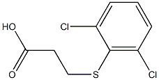 3-[(2,6-dichlorophenyl)thio]propanoic acid Struktur