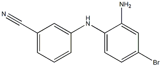 3-[(2-amino-4-bromophenyl)amino]benzonitrile Struktur