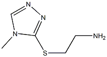 3-[(2-aminoethyl)sulfanyl]-4-methyl-4H-1,2,4-triazole Struktur