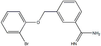 3-[(2-bromophenoxy)methyl]benzenecarboximidamide Struktur