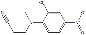 3-[(2-chloro-4-nitrophenyl)(methyl)amino]propanenitrile Struktur