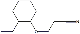 3-[(2-ethylcyclohexyl)oxy]propanenitrile Struktur