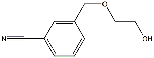 3-[(2-hydroxyethoxy)methyl]benzonitrile Struktur