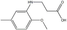 3-[(2-methoxy-5-methylphenyl)amino]propanoic acid Struktur