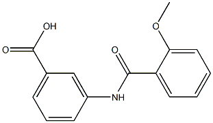 3-[(2-methoxybenzoyl)amino]benzoic acid Struktur