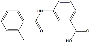 3-[(2-methylbenzoyl)amino]benzoic acid Struktur