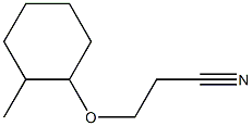 3-[(2-methylcyclohexyl)oxy]propanenitrile Struktur