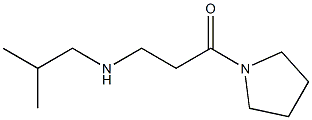 3-[(2-methylpropyl)amino]-1-(pyrrolidin-1-yl)propan-1-one Struktur