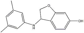 3-[(3,5-dimethylphenyl)amino]-2,3-dihydro-1-benzofuran-6-ol Struktur