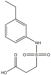 3-[(3-ethylphenyl)sulfamoyl]propanoic acid Struktur