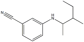 3-[(3-methylpentan-2-yl)amino]benzonitrile Struktur