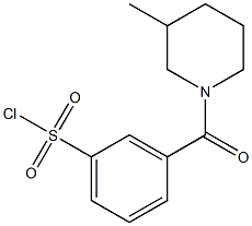 3-[(3-methylpiperidin-1-yl)carbonyl]benzene-1-sulfonyl chloride Structure