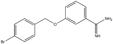 3-[(4-bromobenzyl)oxy]benzenecarboximidamide Struktur