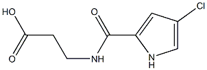 3-[(4-chloro-1H-pyrrol-2-yl)formamido]propanoic acid Struktur