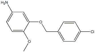 3-[(4-chlorobenzyl)oxy]-4-methoxyaniline Struktur