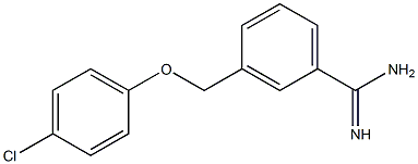 3-[(4-chlorophenoxy)methyl]benzenecarboximidamide Struktur