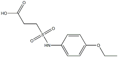 3-[(4-ethoxyphenyl)sulfamoyl]propanoic acid Struktur