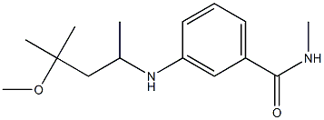 3-[(4-methoxy-4-methylpentan-2-yl)amino]-N-methylbenzamide Struktur