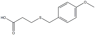 3-[(4-methoxybenzyl)thio]propanoic acid Struktur