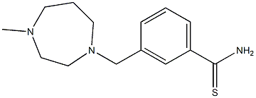 3-[(4-methyl-1,4-diazepan-1-yl)methyl]benzene-1-carbothioamide Struktur