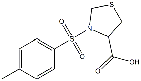 3-[(4-methylphenyl)sulfonyl]-1,3-thiazolidine-4-carboxylic acid Struktur