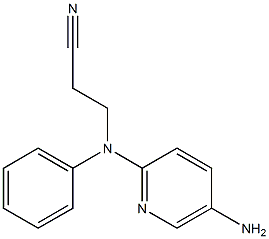 3-[(5-aminopyridin-2-yl)(phenyl)amino]propanenitrile Struktur