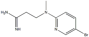 3-[(5-bromopyridin-2-yl)(methyl)amino]propanimidamide Struktur