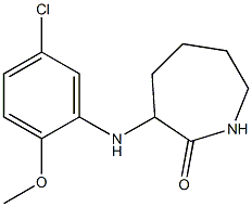 3-[(5-chloro-2-methoxyphenyl)amino]azepan-2-one Struktur