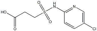 3-[(5-chloropyridin-2-yl)sulfamoyl]propanoic acid Struktur