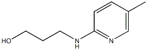 3-[(5-methylpyridin-2-yl)amino]propan-1-ol Struktur