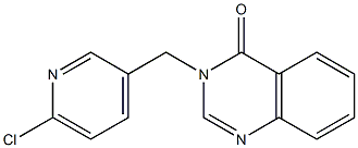 3-[(6-chloropyridin-3-yl)methyl]-3,4-dihydroquinazolin-4-one Struktur