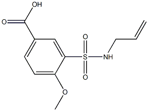 3-[(allylamino)sulfonyl]-4-methoxybenzoic acid Struktur