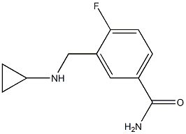 3-[(cyclopropylamino)methyl]-4-fluorobenzamide Struktur