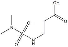 3-[(dimethylsulfamoyl)amino]propanoic acid Struktur