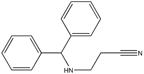 3-[(diphenylmethyl)amino]propanenitrile Struktur