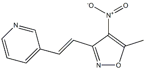 3-[(E)-2-(5-methyl-4-nitroisoxazol-3-yl)vinyl]pyridine Struktur