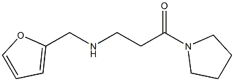 3-[(furan-2-ylmethyl)amino]-1-(pyrrolidin-1-yl)propan-1-one Struktur