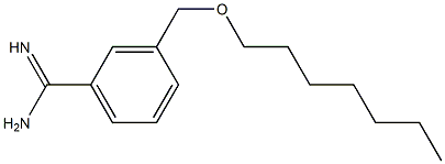 3-[(heptyloxy)methyl]benzene-1-carboximidamide Struktur