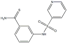 3-[(pyridin-3-ylsulfonyl)amino]benzenecarbothioamide Struktur